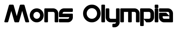 Mons Olympia font preview